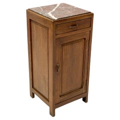 Oak Art Nouveau Nightstand or Bedside Table, 1900s