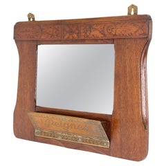 Oak Art Nouveau Wall Mirror, 1900s