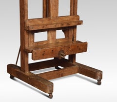 Oak Artist’s Fully Adjustable Studio Easel