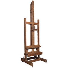 Oak Artist’s Fully Adjustable Studio Easel