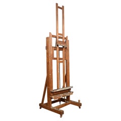 Oak Artist’s Fully Adjustable Studio Easel
