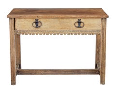 Oak Arts & Crafts Low Writing Table