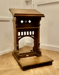 Oak Arts and Crafts Reception Desk Greeting Station