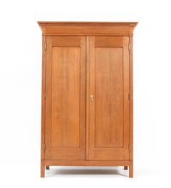 Oak Arts & Crafts Art Nouveau Armoire or Wardrobe by Jac. van den Bosch, 1904