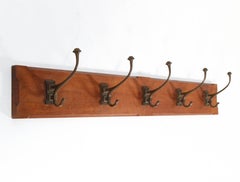 Oak Arts & Crafts Art Nouveau Coat Rack Attributed to A.J. Kropholler, 1900s
