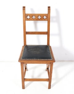 Oak Arts & Crafts Art Nouveau Side Chair by Hendrik Petrus Berlage, 1900s