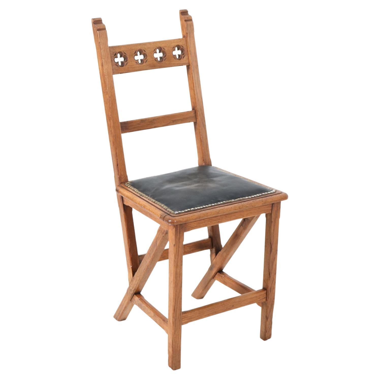 Jugendstil-Beistellstuhl aus Eichenholz von Hendrik Petrus Berlage, 1900er Jahre, Kunsthandwerk im Angebot