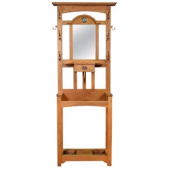 Antique Oak Arts & Crafts Hall Stand