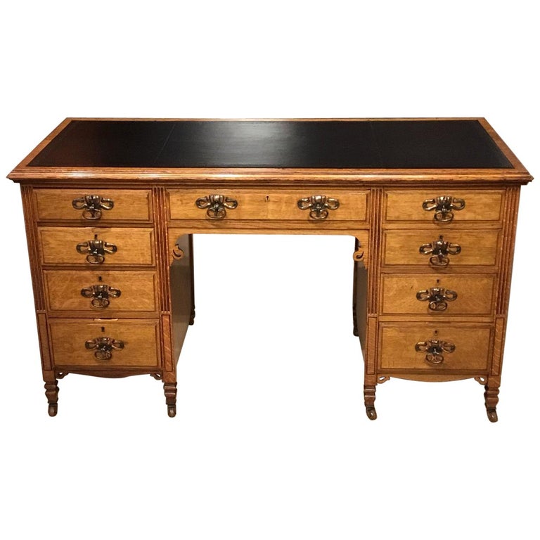 Oak Arts And Crafts Period Antique Desk Bei 1stdibs