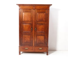 Arts and Crafts Rationalistischer Schrank oder Kleiderschrank aus Eiche von Willem Penaat, 1900er Jahre