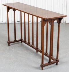 Oak Balustrade Console Table