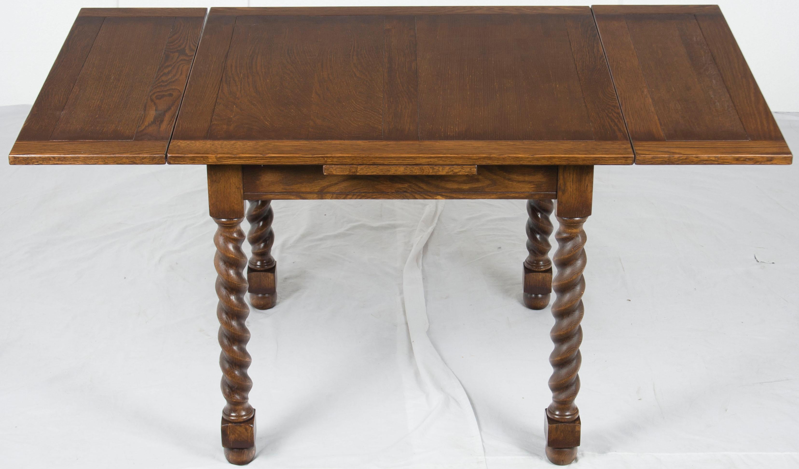 english pub table barley twist legs