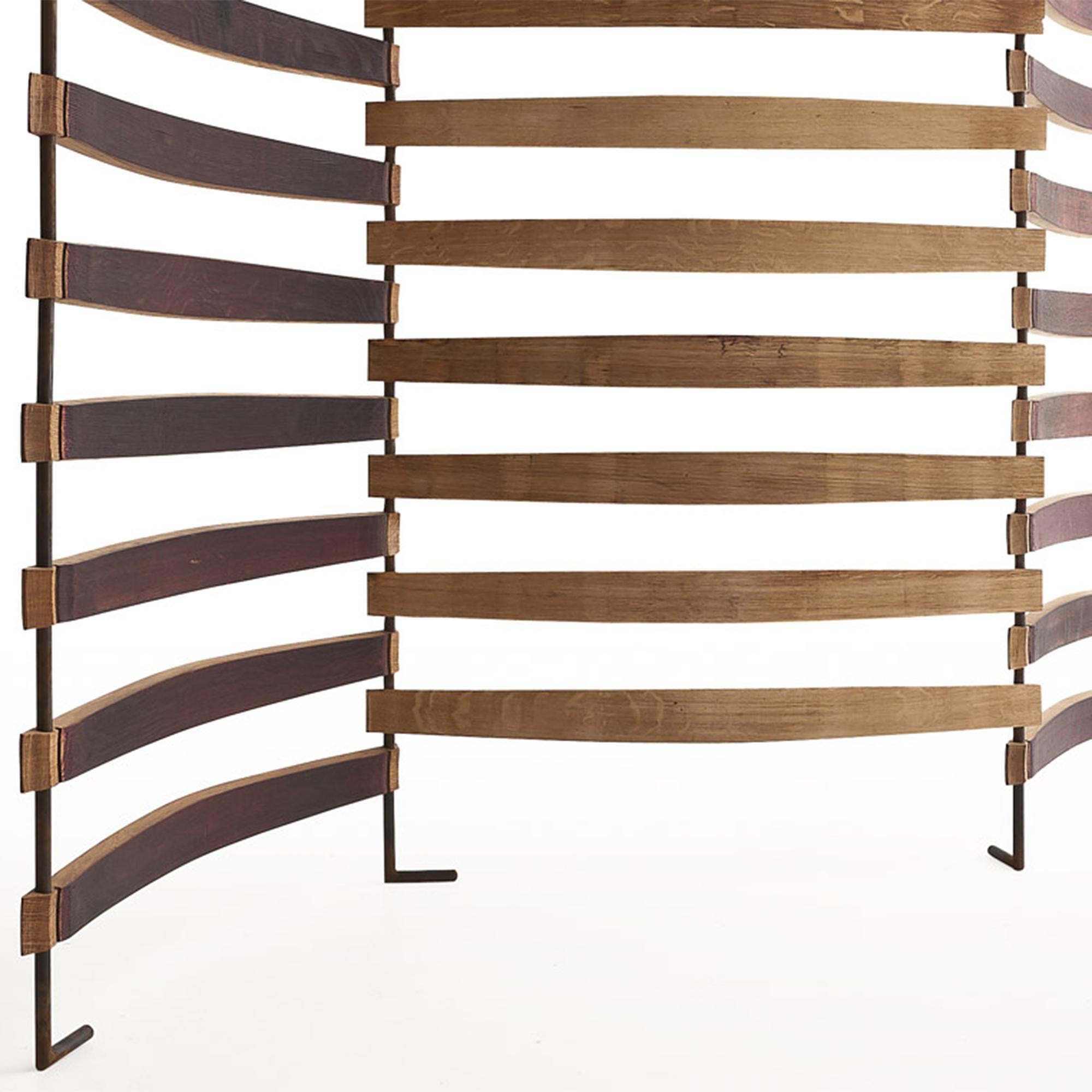 XXI secolo e contemporaneo Oak Barrel Folding Screen in vendita