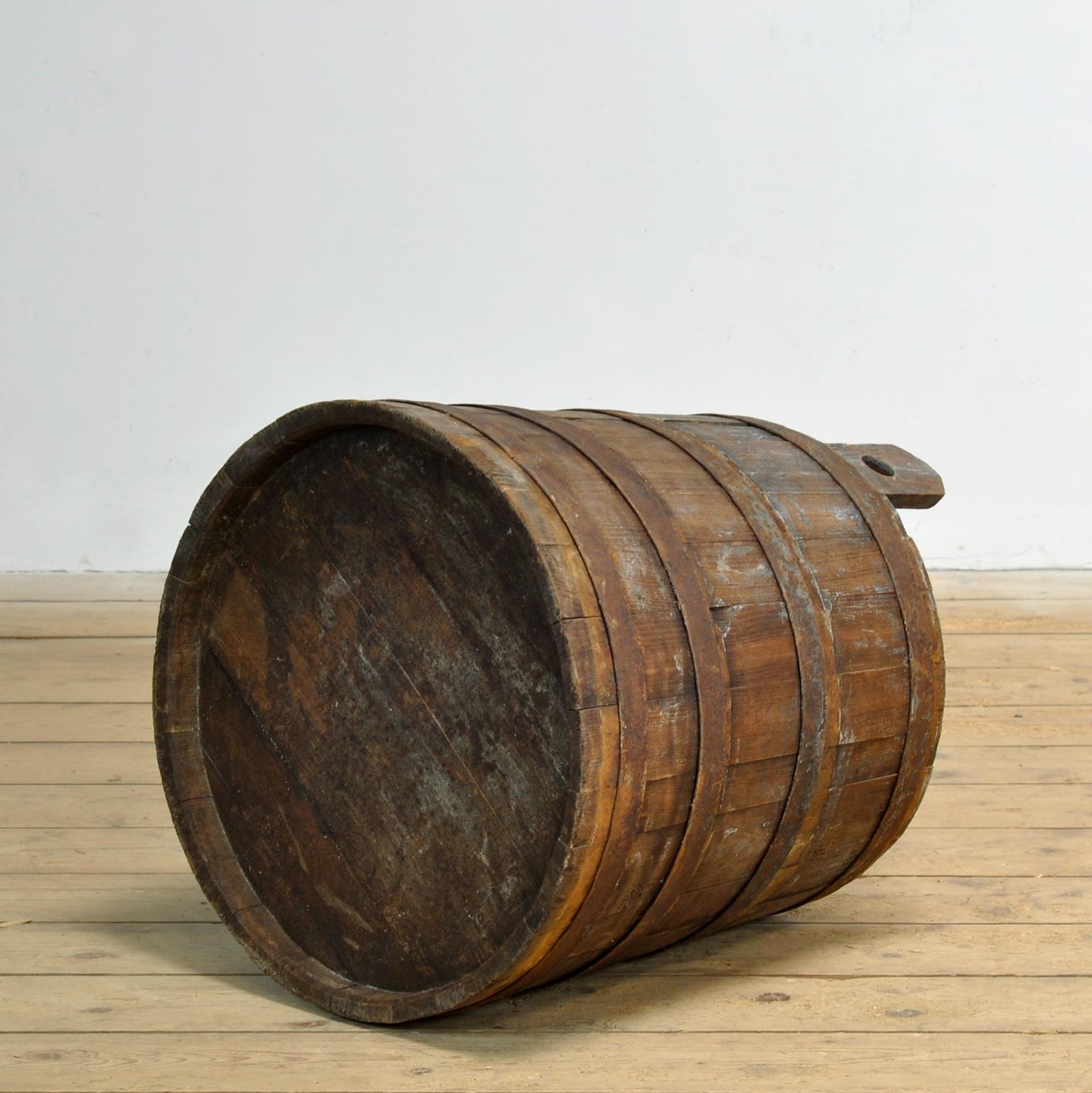 Eichenholzfass/Pflanzgefäß, um 1920 im Angebot 1