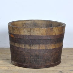 Oak Barrelled Planter, circa 1900