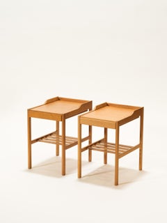 Oak Bedside Tables by Bertil Fridhagen for Bodafors, 1960s, Set of 2