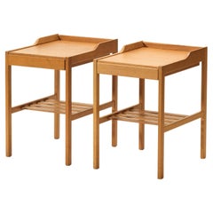 Oak Bedside Tables by Bertil Fridhagen for Bodafors, 1960s, Set of 2