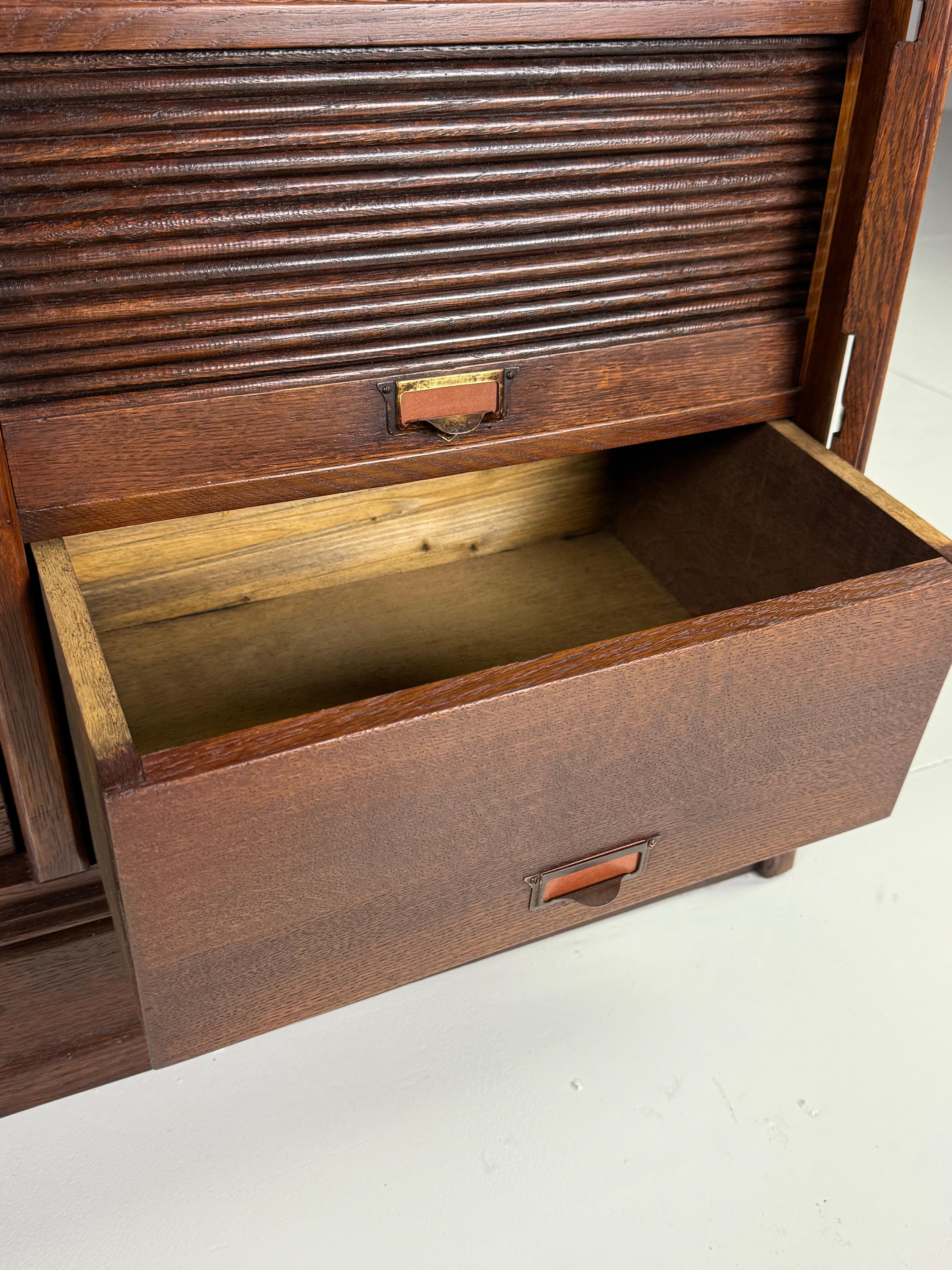 Oak Belgian filing cabinet For Sale 1