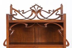 Oak Belgium Art Nouveau Horta Style Cabinet or Buffet, 1900s