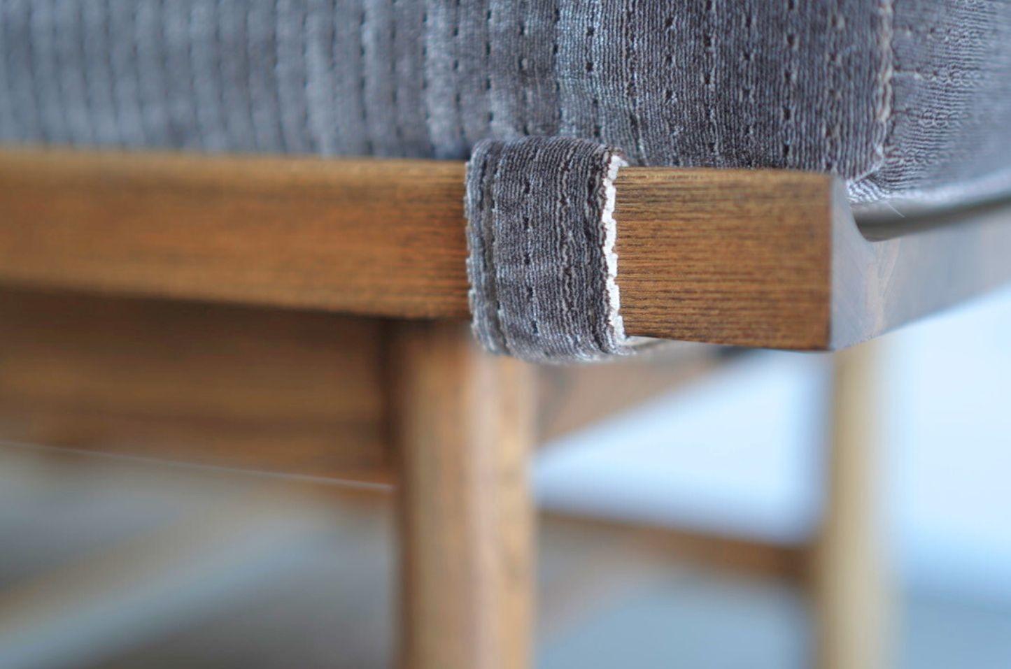 Cotton Oak Bench by Lawrence Peabody for Nemschoff, C. 1950s