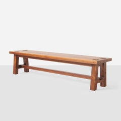 Oak Bench by the Stickley Brothers
