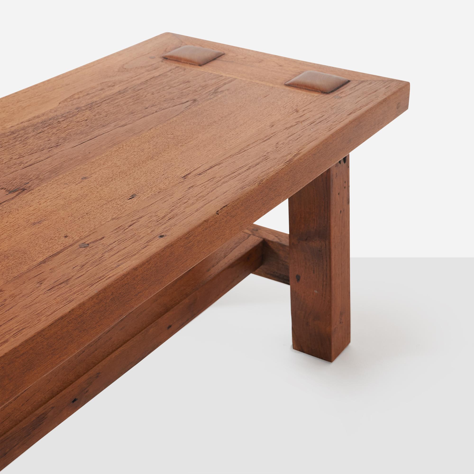 Metà XX secolo Panchina Oak dei fratelli Stickley in vendita