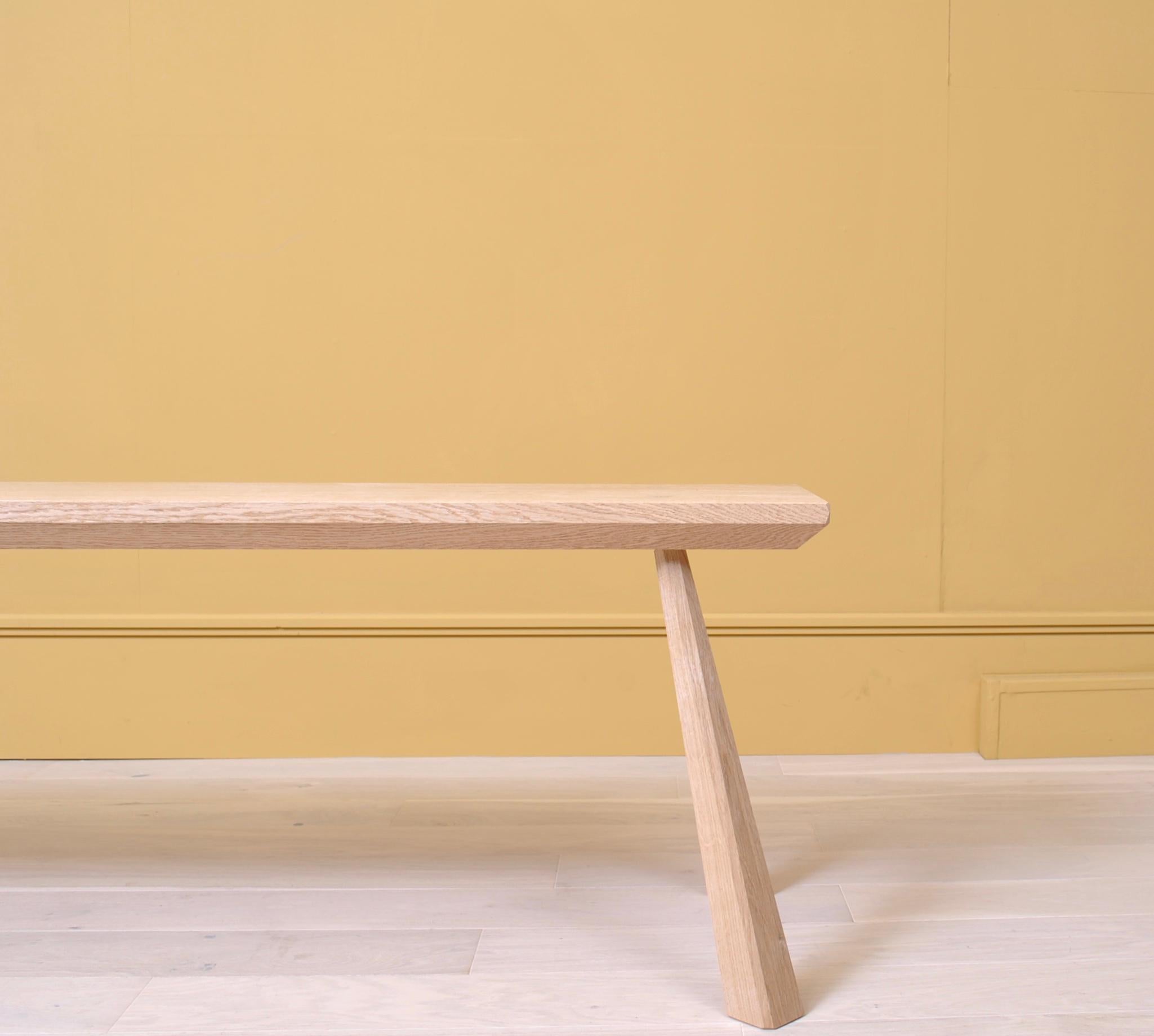 English Oak Bench, Handcrafted 4
