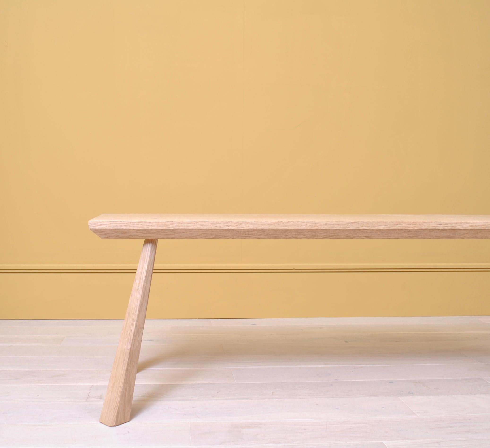 English Oak Bench, Handcrafted 2