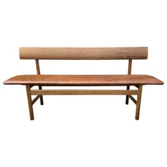 Oak Bench Model 3171, by Børge Mogensen for Fredericia