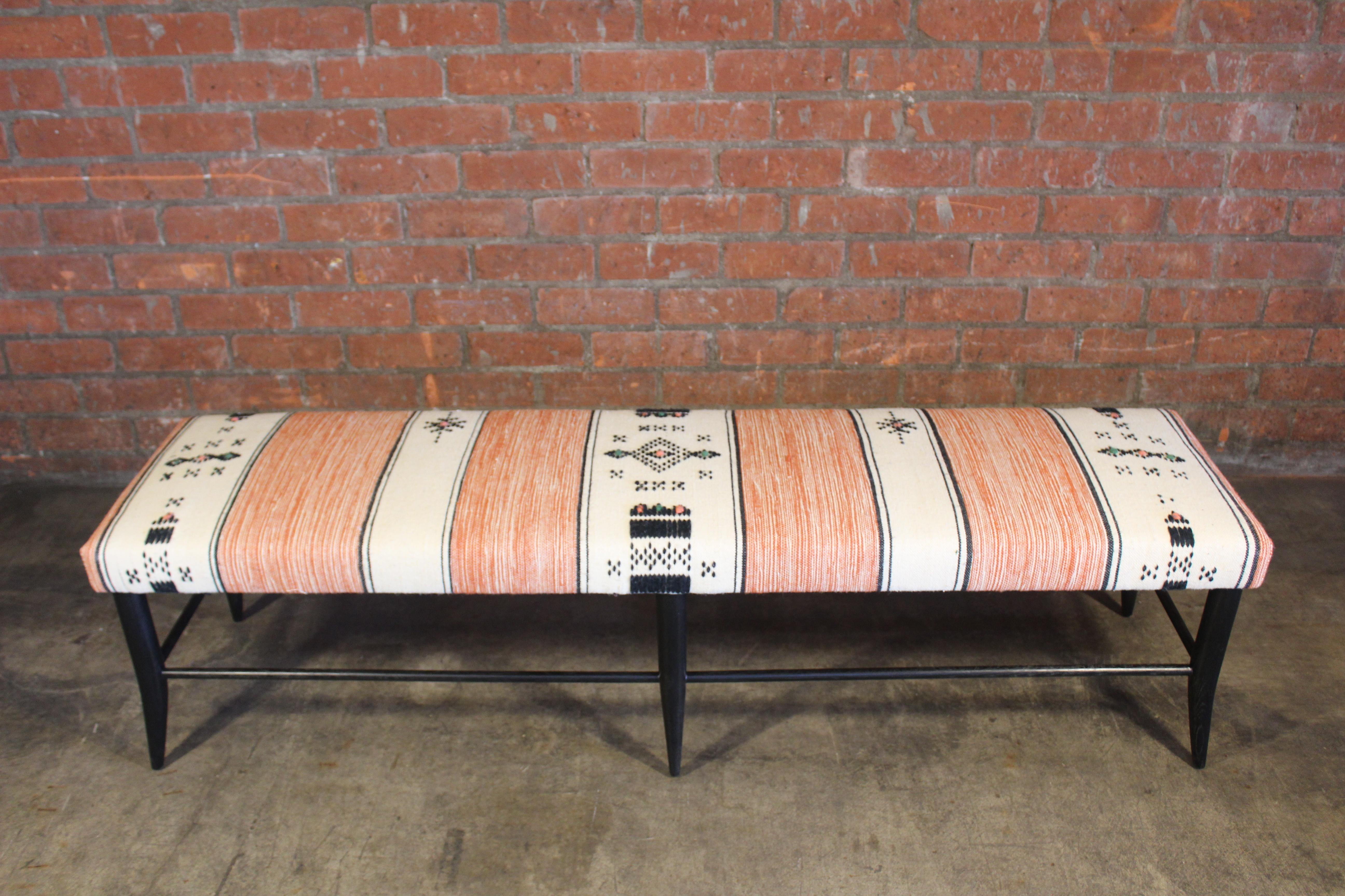 upholstered bench vintage