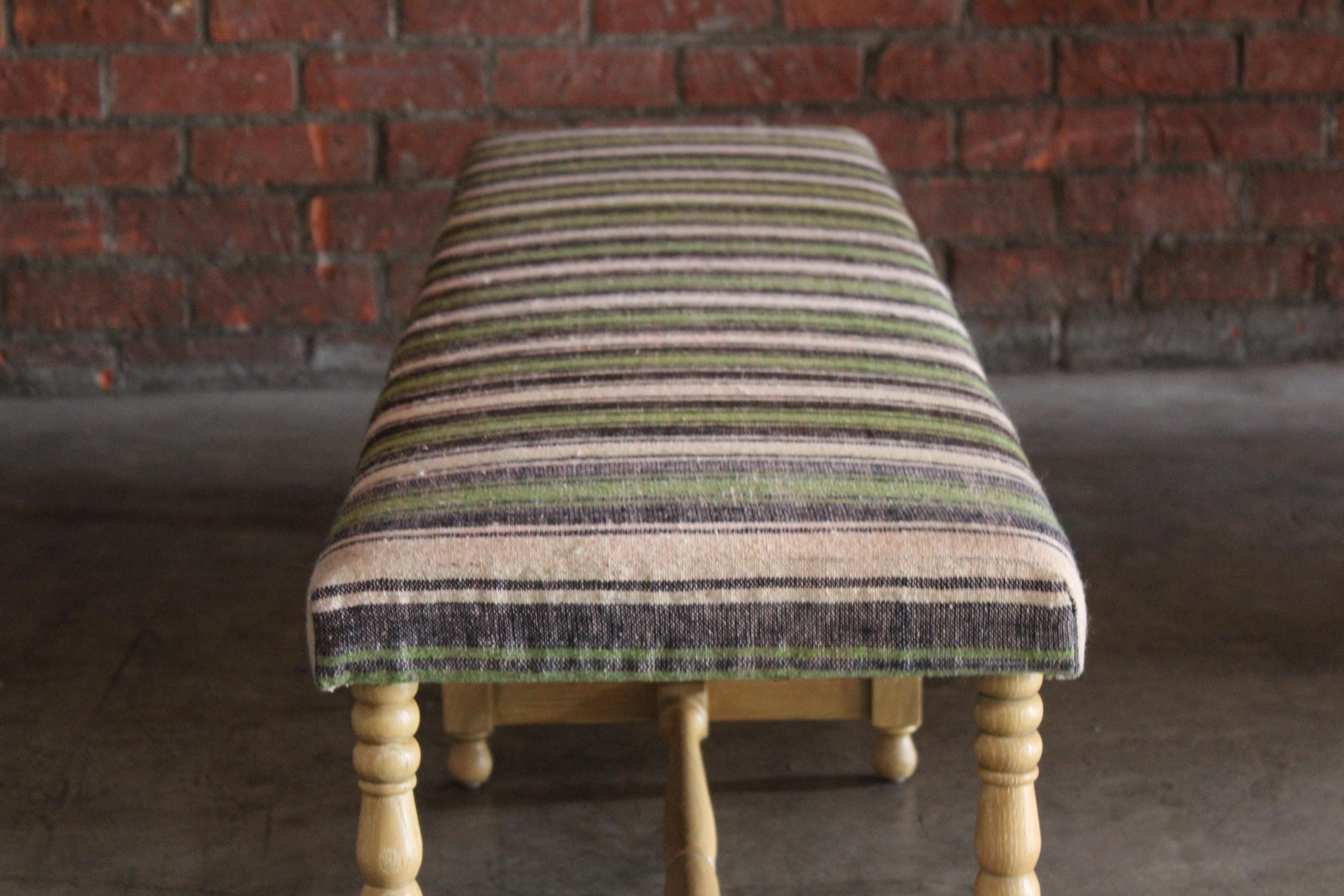 Oak Bench Upholstered in a Vintage Turkish Kilim 9