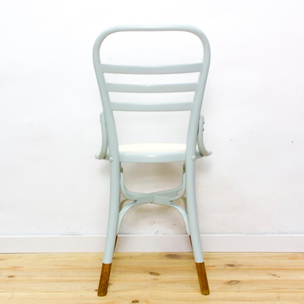 Oak Bentwood Spanish Art Nouveau Chair For Sale 1
