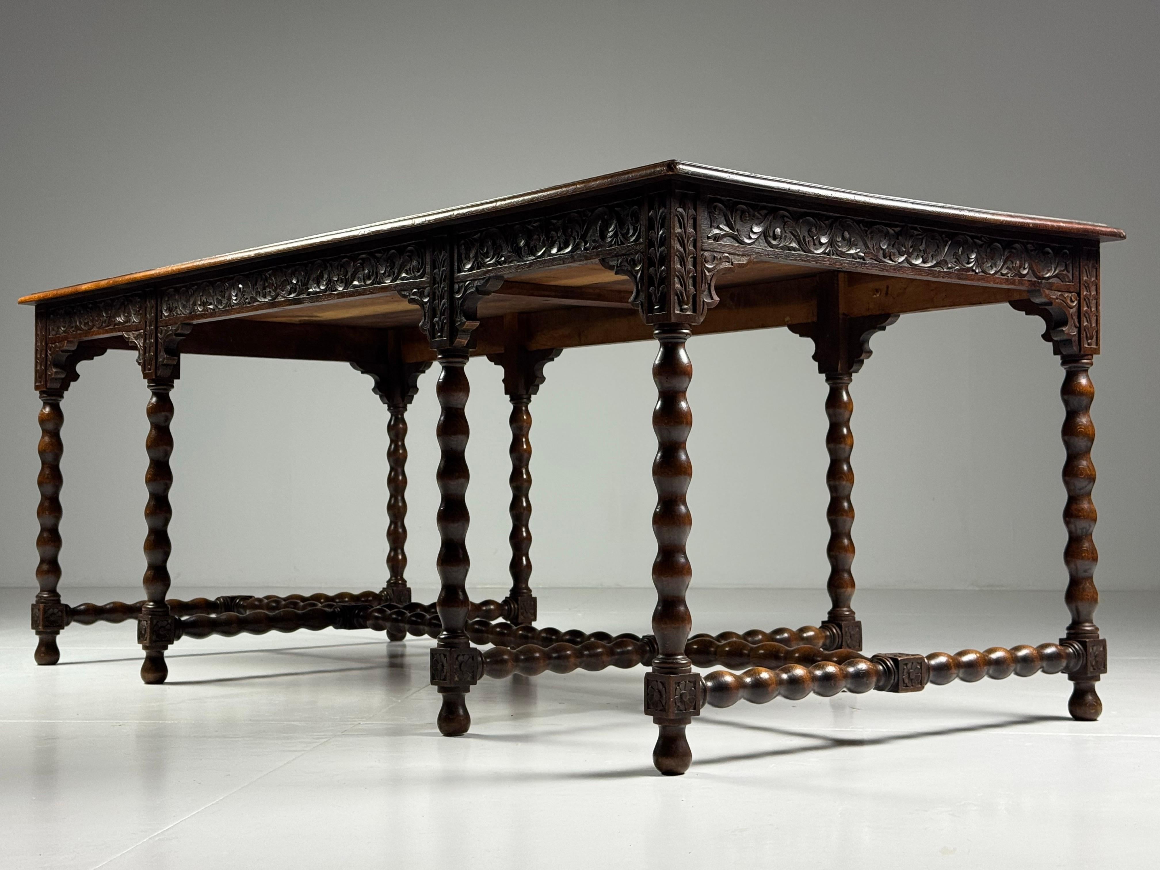 Oak Bobbin table ca. 1900 in vendita 6