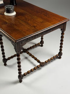 Oak Bobbin table ca. 1900