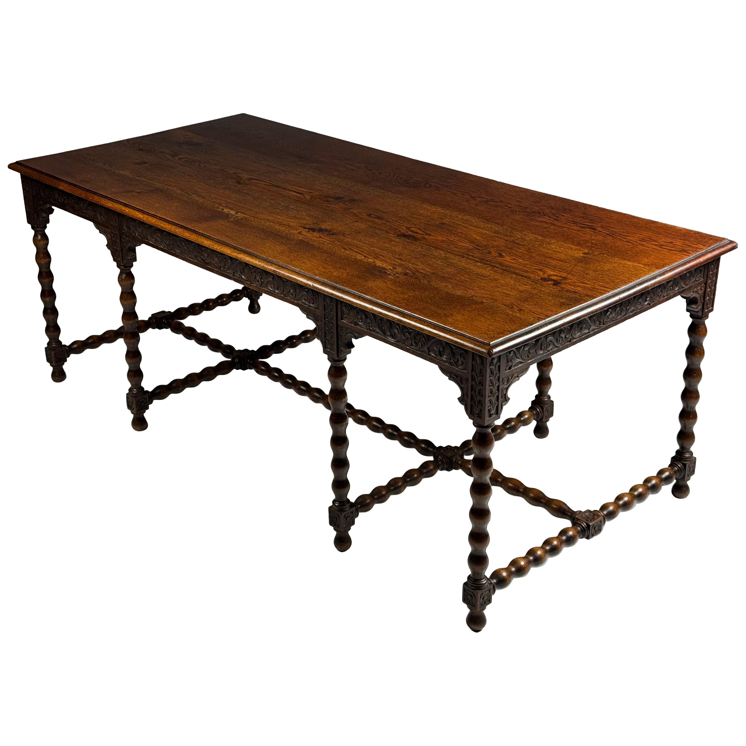 Oak Bobbin table ca. 1900