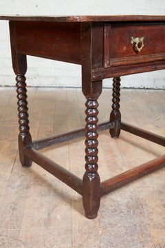 Oak Bobbin Turned Table