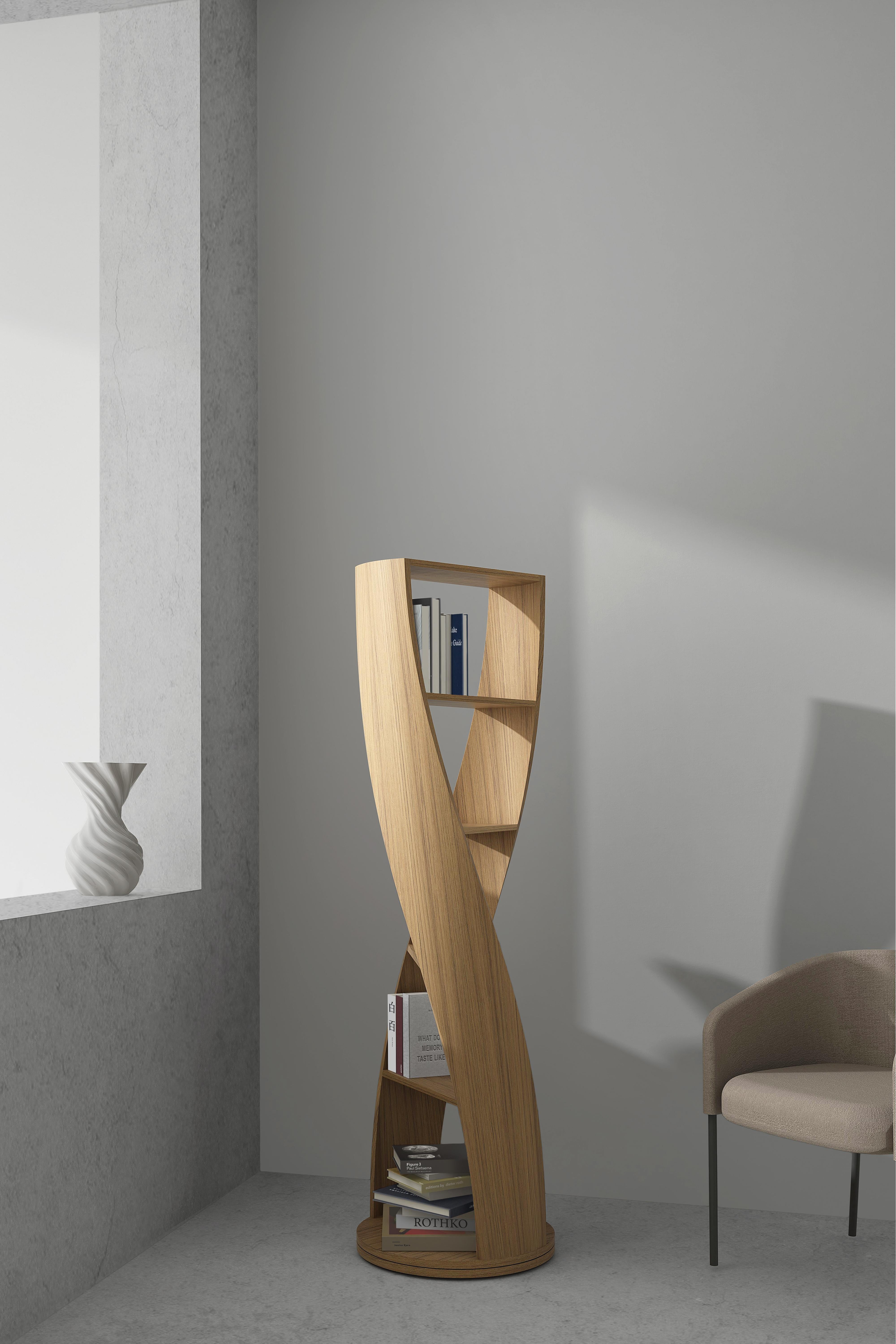 MYDNA, Bookshelves, Standing Shelf, Storage System in Oak Wood by Joel Escalona (Mexikanisch) im Angebot