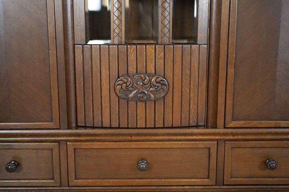 Libreria in Oak degli anni '30 in marrone in vendita 3