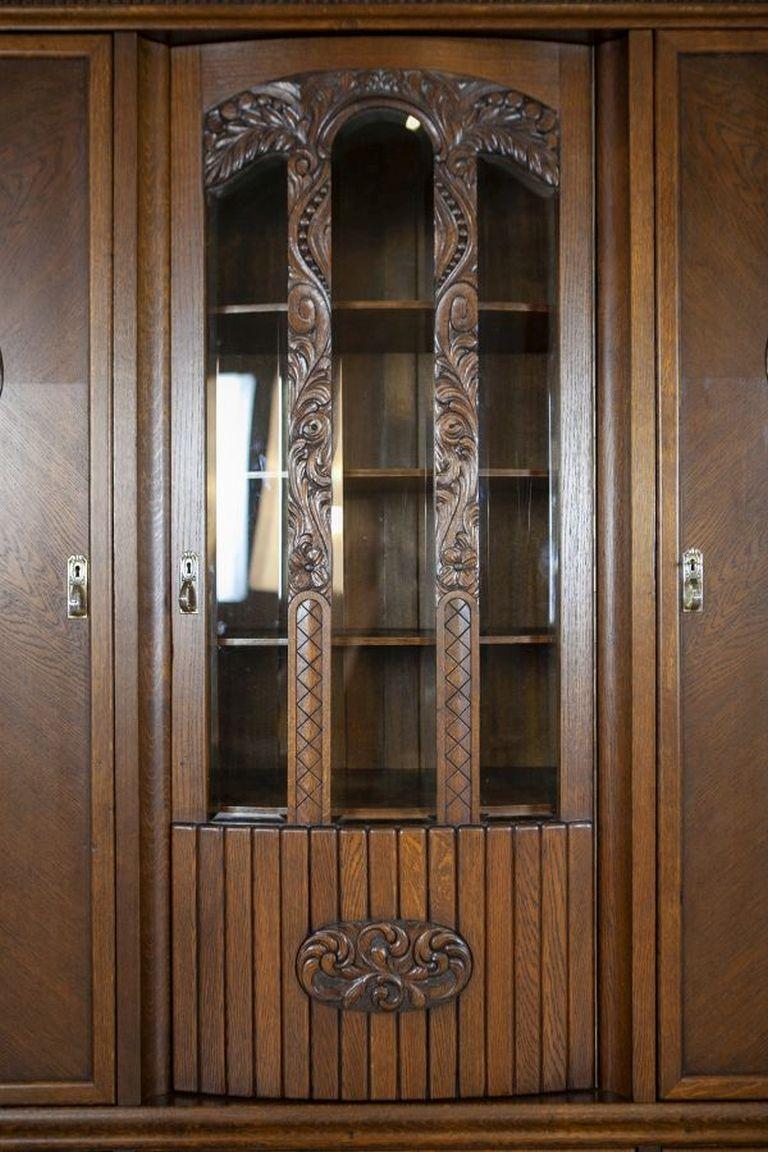 Libreria in Oak degli anni '30 in marrone in vendita 1