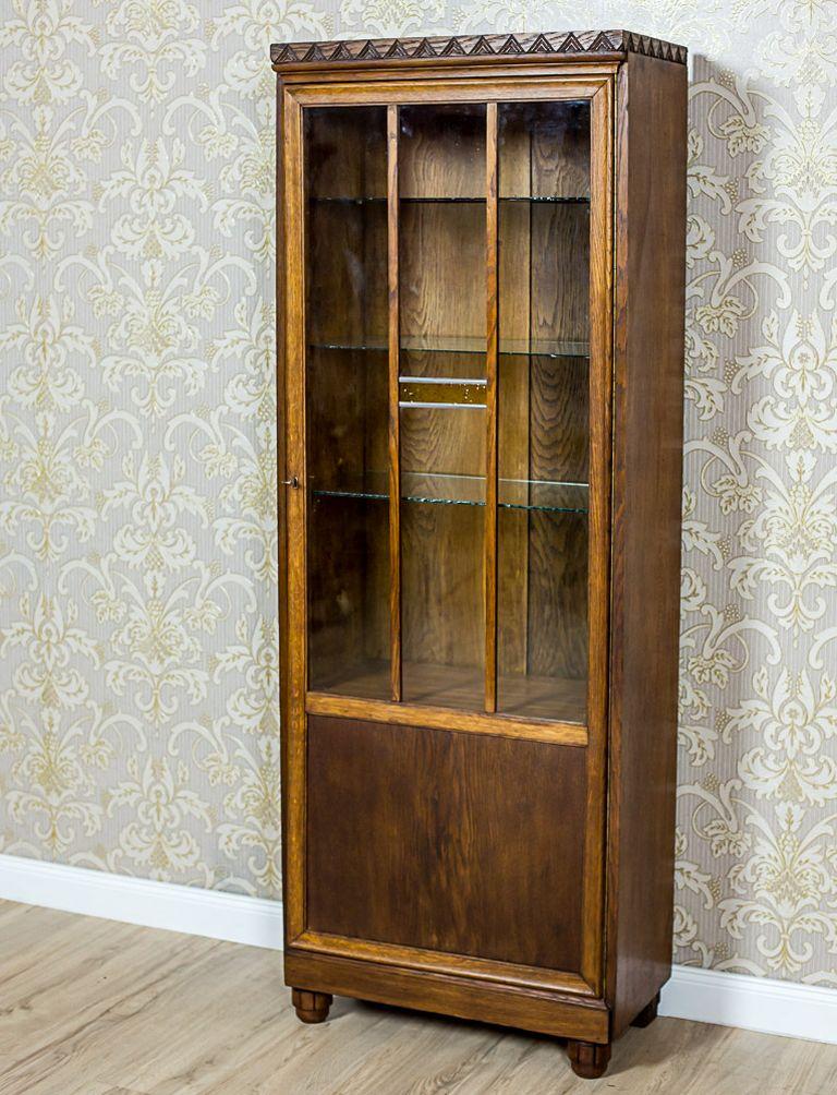 German Oak Bookcase from the Interwar Period