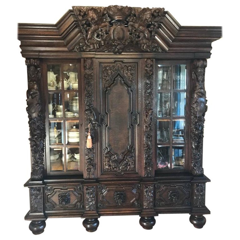 Oak Bookcase Gdansk, Four Seasons Unique For Sale at 1stDibs