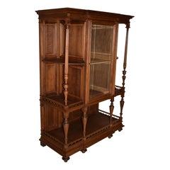 Oak Breakfront Vitrine, circa 1920