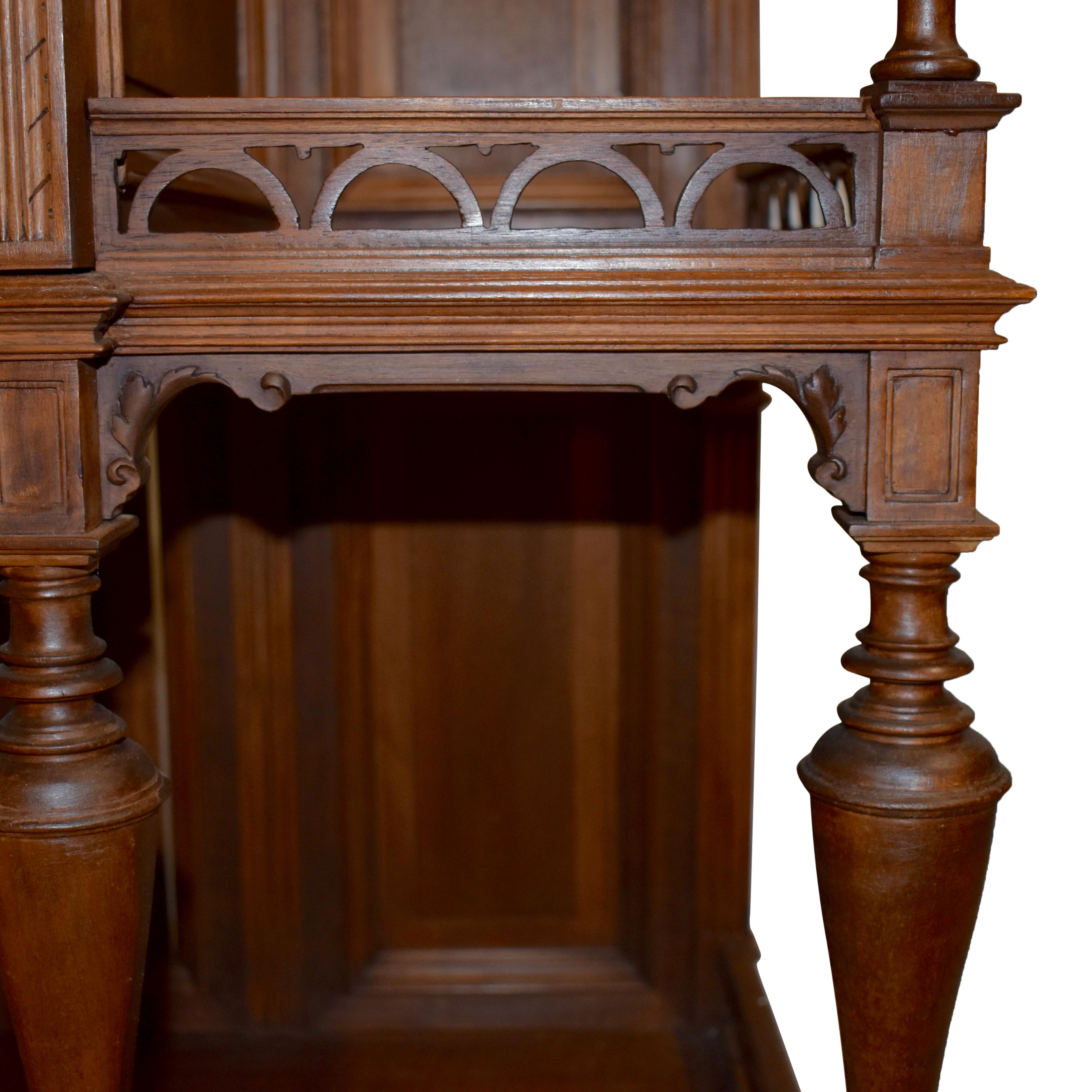 XX secolo Vetrina a ribalta in Oak, 1920 circa in vendita