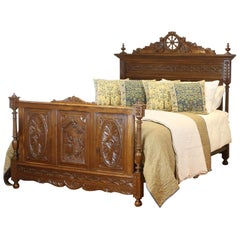 Oak Breton Antique Bed WK143