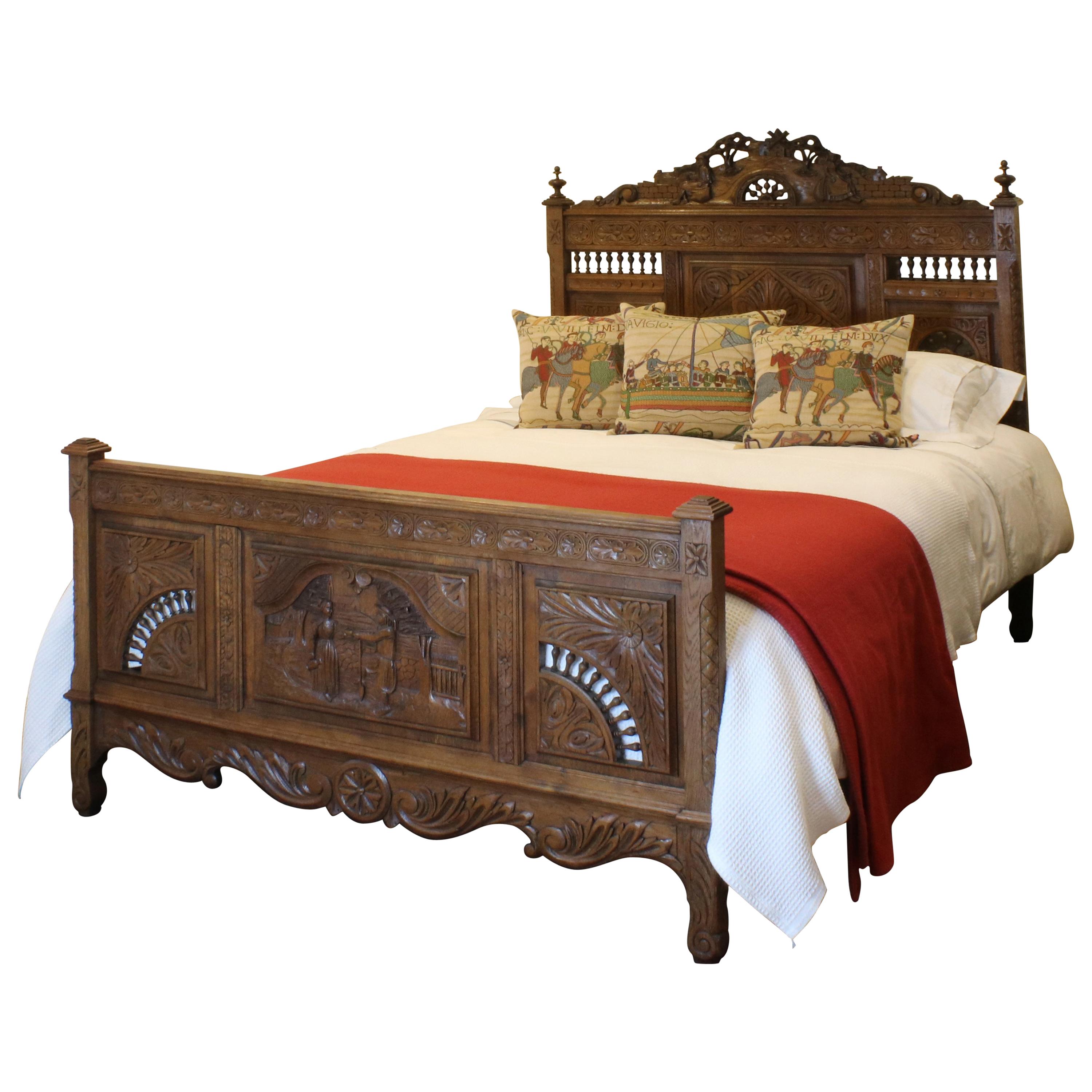 Oak Breton Bed, WK107