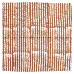 OAK Brown Baumwoll-Tischservietten Hand Block gedruckt von Kunsthandwerkern (Satz von 4)