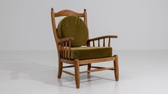 Oak Brutalist Armchair