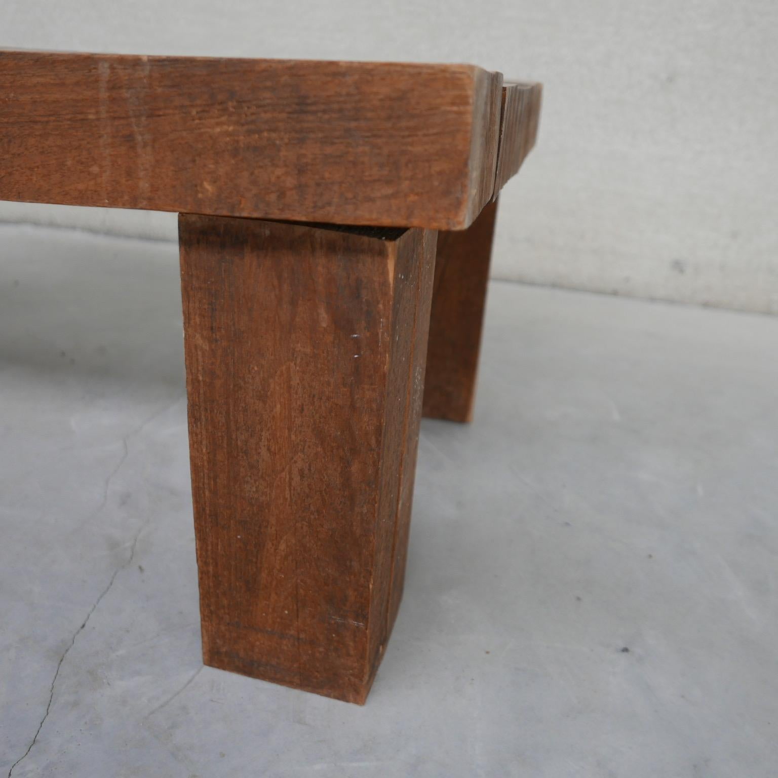 oak sleeper table