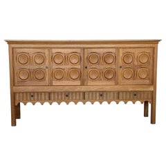Brutalistisches Sideboard aus Eiche von Henning Kjærnulf für Nyrup Møbelfabrik, 1960er Jahre