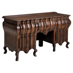 Oak Bureau de Mazarin, Netherlands Circa 1750